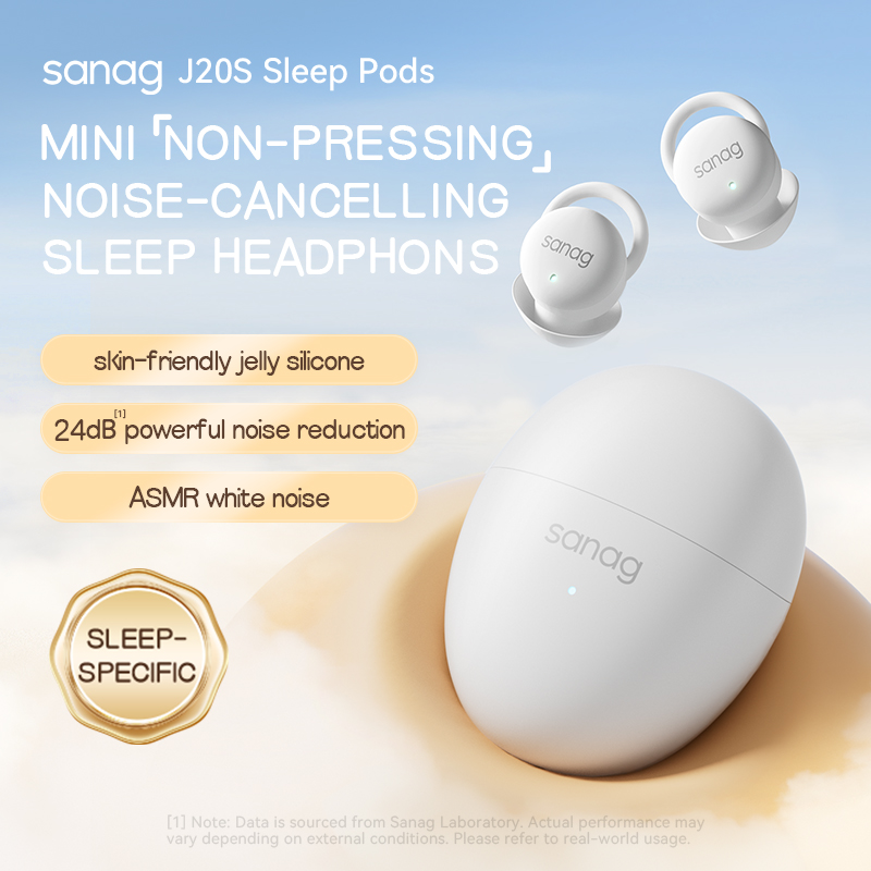 Sleep Mask Headphones Bluetooth - Sanag J20 Kablosuz Kulaklıklar Uyku Kapsülleri
