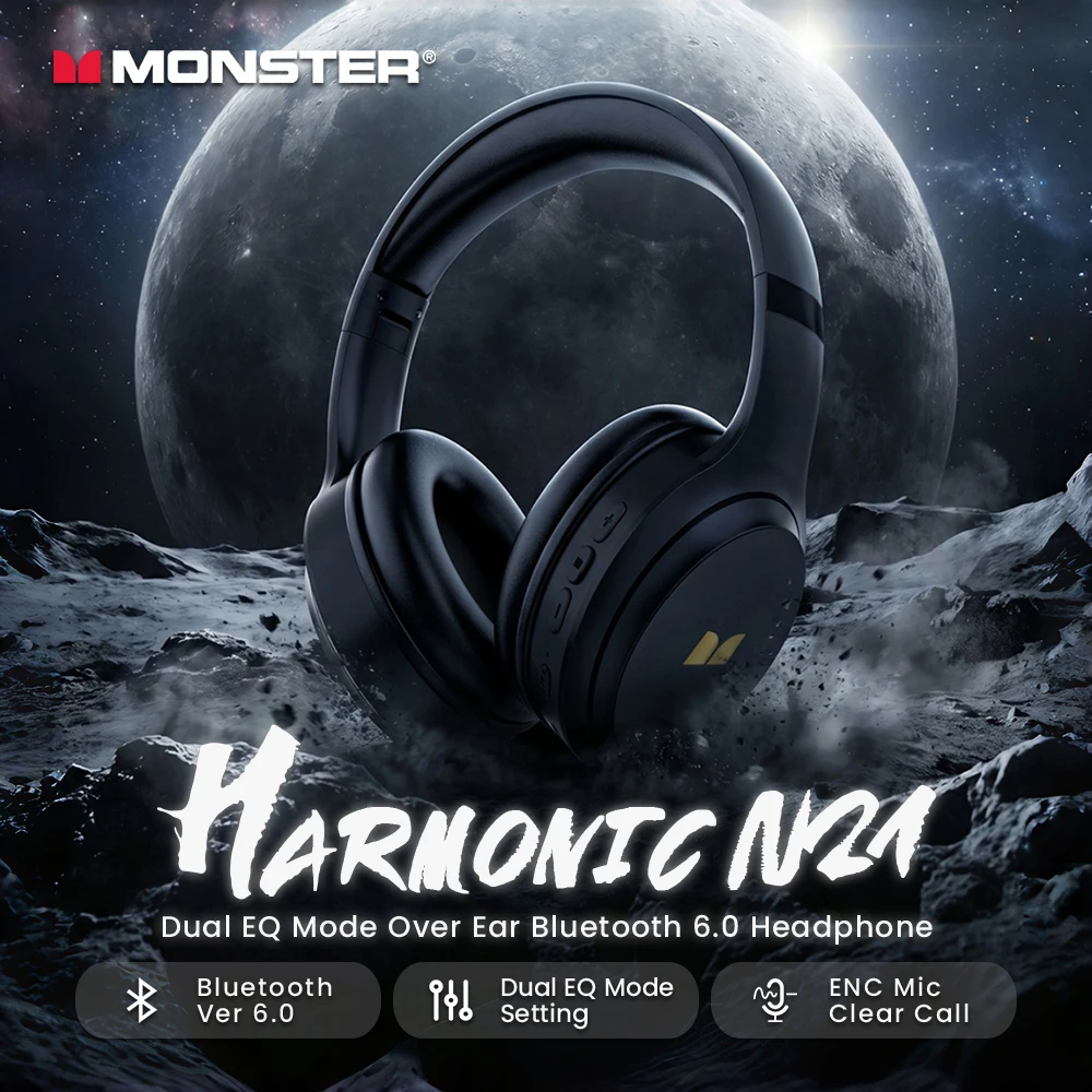 Monster Harmonic N21 Bluetooth - Anc Wireless Over Ear Headphones incelemesi ve fiyatı